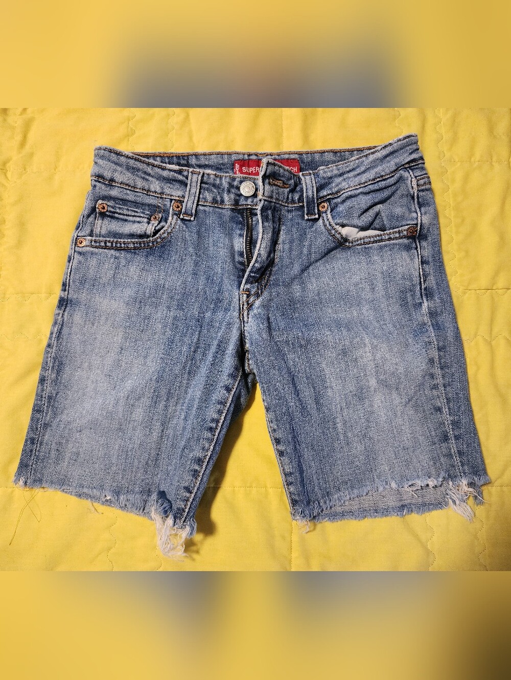Levis Cutoff Denim Jean Shorts Jorts 1 JR M Daisy Dukes